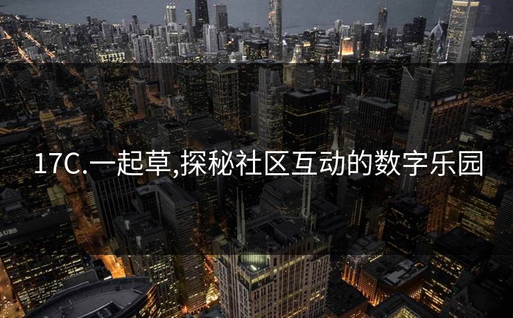 17C.一起草,探秘社区互动的数字乐园