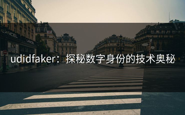 udidfaker：探秘数字身份的技术奥秘