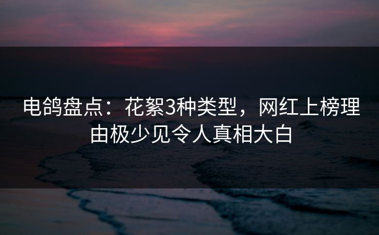 电鸽盘点:花絮3种类型,网红上榜理由极少见令人真相大白 电鸽盘点:花絮3种类型,网红上榜理由极少见令人真相大白